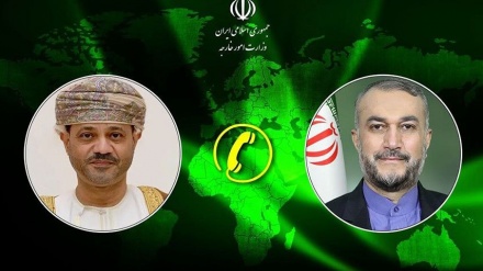 שרי החוץ של איראן ועומאן דנו במתקפת הטרור הציוני נגד הקונסוליה האיראנית בדמשק
