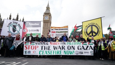 İngilizler Gazze Şeridi halkına destek için toplandı