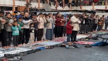 نماز عید فطر در غزه؛ سجاده بر ویرانه‌ها