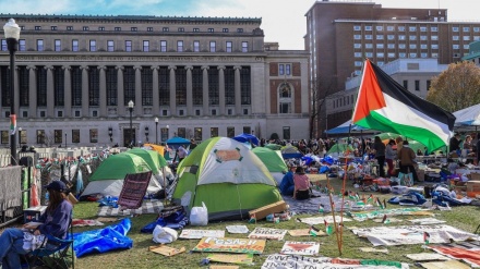 סטודנטים פרו-פלסטינים הקימו אוהלים באוניברסיטת ניו יורק