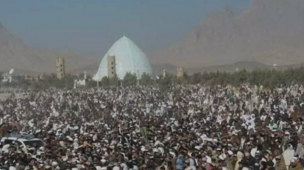  رهبر طالبان نماز عید فطر را  در قندهار اقامه کرد