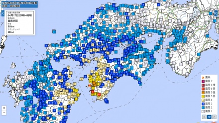 愛媛県と高知県で震度6弱；愛媛・高知・大分で8人負傷、住宅破損や国道に落石