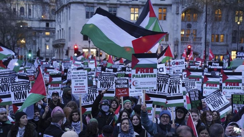 Inghilterra, manifestazione pro Palestina: 