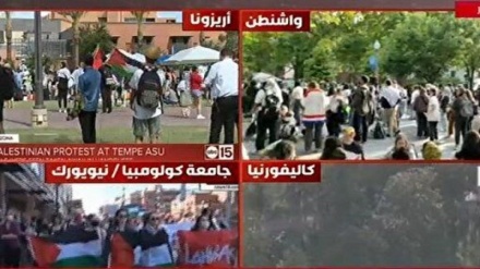 خیزش دانشجویان در حمایت از غزه؛ دانشگاه واشنگتن دانشجویان را به اخراج و تعلیق تهدید کرد