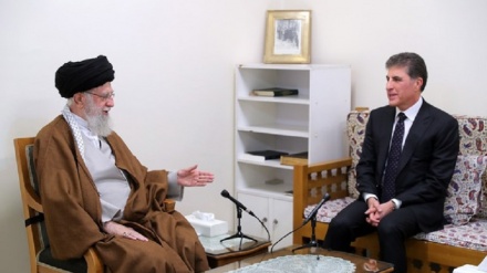 Irak Kürdistan Bölgesel Yönetimi Başkanı İslam İnkılabı Rehberi ile görüştü