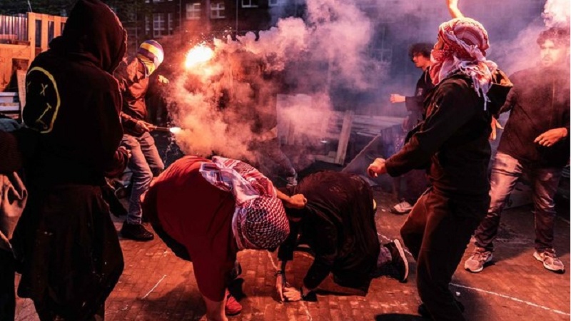 Столкновения голландской полиции с пропалестинскими студентами