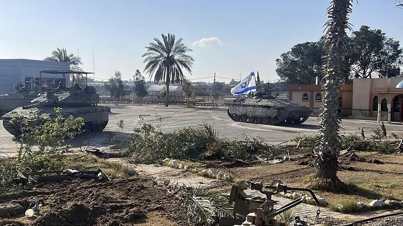 Tank militer rezim Zionis di Rafah