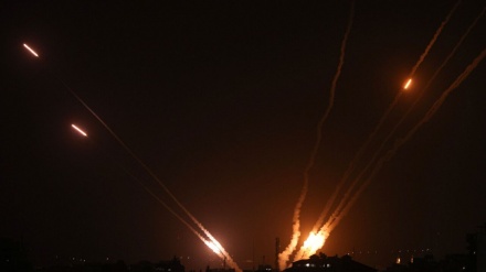 حمله موشکی مقاومت به شهر عسقلان در فلسطین اشغالی