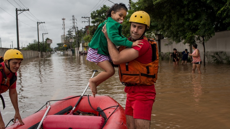 Vërshime e përmbytje në Brazil/Foto