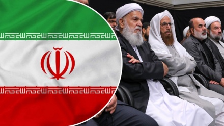 Zeremonie zu Ehren der Professoren und Intellektuellen iranischer Sunniten, den wahren Verteidigern des Widerstands