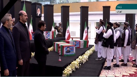 سران طالبان در تهران به مقام رئیس‌جمهوری شهید ایران ادای احترام کردند