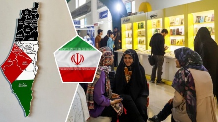 The heart of Tehran Book fair belongs to Palestine pavilion/ 'We fight for freedom of our homeland'