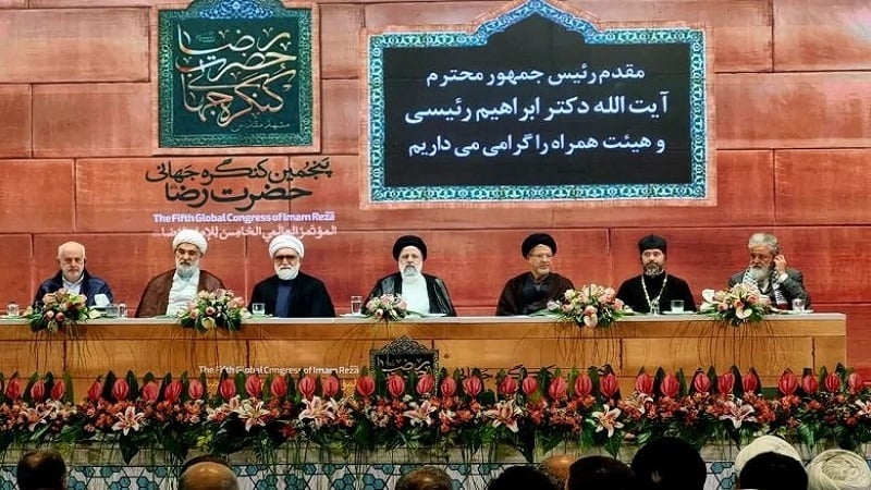 Баргузории оини поёнии панҷумин кунграи ҷаҳонии ҳазрати Имом Ризо(а) бо ҳузури раиси ҷумҳури Эрон 