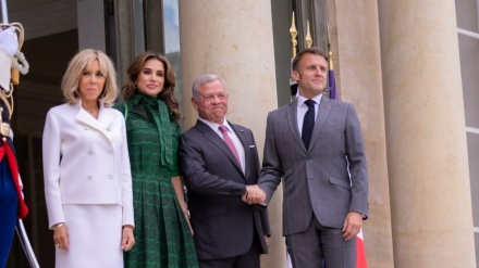 נשיא צרפת נועד עם מלך ירדן: יש לקדם הפסקת אש