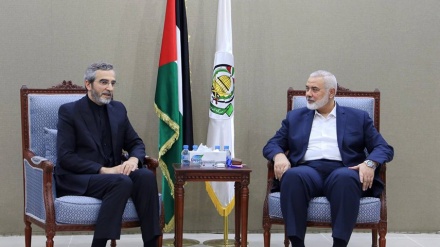 Ministri në detyrë i Punëve të Jashtme të Iranit takohet me Ismail Haniyeh në Katar