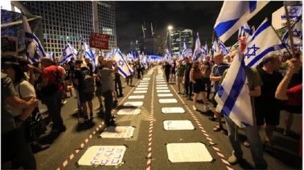 Tel-Aviv'de Netanyahu karşıtı gösteriler sürüyor