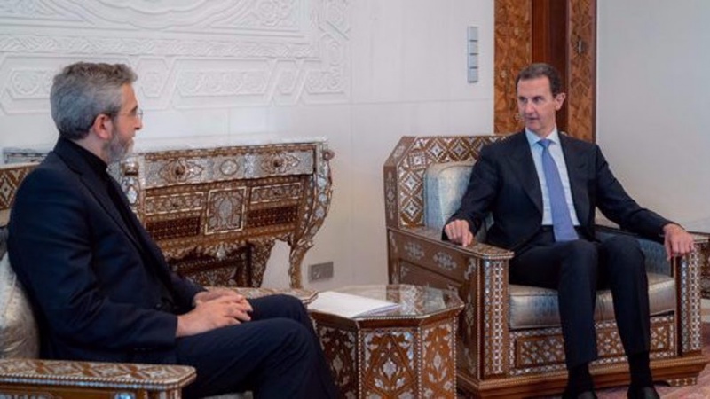 Ministri i Jashtëm në detyrë i Iranit takohet me Presidentin Assad në Damask