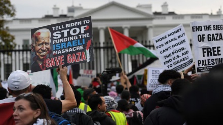 Ribuan Demonstran Pro-Palestina Berkumpul di depan Gedung Putih