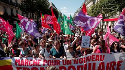 Демонстрации во Франции против результатов парламентских выборов