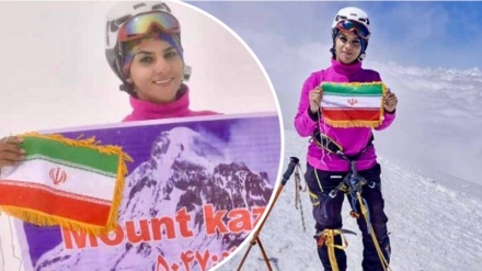 Iranische Bergsteigerin besteigt kleinen Everest zum Gedenken an Imam Hussein (AS)