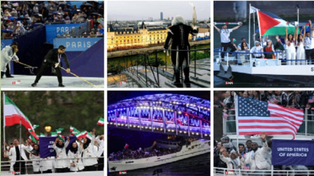 Paris'in yağmurlu havasında 2024 Olimpiyatlarının açılışı 
