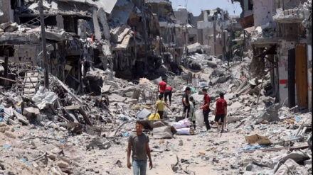 Gazze'deki Filistinlilerin evleri Siyonistler tarafından yıkıldı