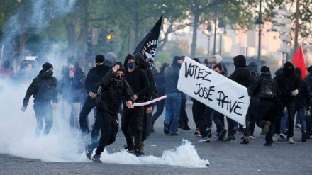 تظاهرات در فرانسه علیه نتایج انتخابات پارلمانی 