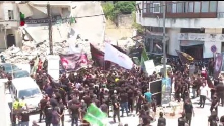 Ceremonia e zisë për Imam Husejnin (a.s.) në kufirin mes Libanit dhe Palestinës së pushtuar