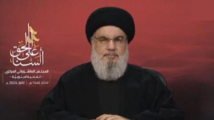 Nasrallah:Aksa Tufanı'nın nimetlerinden biri de direniş eksenini destekleyen cephelerin dayanışmasıdır