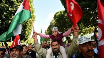 Protes kejahatan Israel di Gaza, Rakyat Tunisia Tuntut Pengusiran Dubes Amerika 