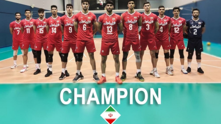 Atlet Bola Voli Putra Iran Juarai Kompetisi Asia untuk Kedelapan Kalinya