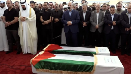 Maziko ya Shahidi Ismail Haniyeh yafanyika  Qatar