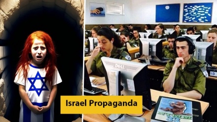 How does Israel's propaganda make the world's public opinion indifferent to the crimes in Gaza?