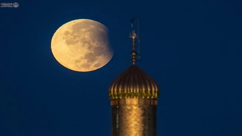 ماه گرفتگی در حرم امیرالمومنین (ع) 