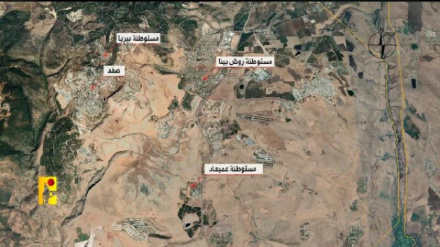 İşgal altındaki Filistin'in kuzeyindeki Siyonist rejimin üsleri Hizbullah'ın ateşi altında
