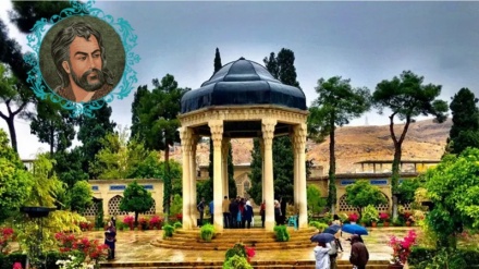 Commemorazione di Hafez di Shiraz, famoso poeta e mistico iraniano in Kazakistan