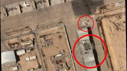 Dëmet e shkaktuara në bazën sioniste “Navatim” nga sulmi i Iranit