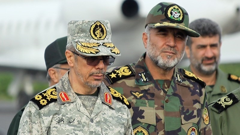 Commander of Iranian Army\\\'s Ground Force [right] and Chief of Staff of Armed Forces [left]