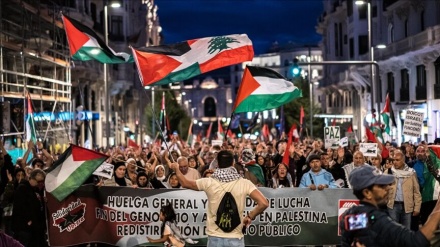 Mijëra demonstrues në Spanjë bëjnë thirrje për ndërprerjen e të gjitha lidhjeve me regjimin sionist