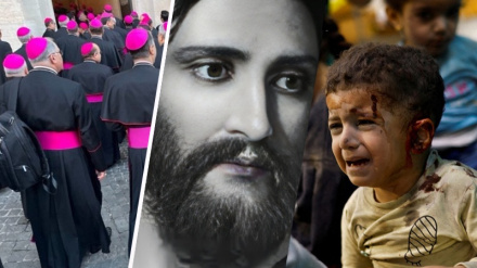 مسیح په خپل زیږنځي فلسطین کښې؛ د عیسائیت مدعیان په واټیکان کښې