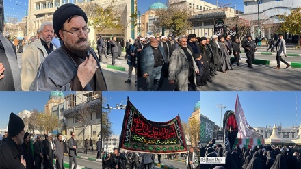 اقشار مختلف مهاجران افغانستانی در اجتماع بزرگ فاطمیون در مشهد حضور یافتند
