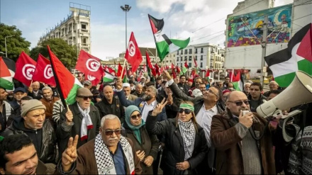 Minlərlə tunisli Qəzza xalqına dəstək üçün ölkə paytaxtında yürüş keçirib