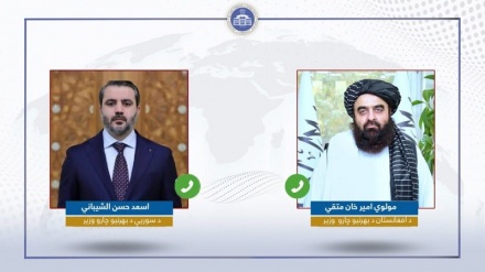 گفتگوی تلفنی وزیر خارجه حکومت طالبان با وزیر خارجه حکومت الجولانی