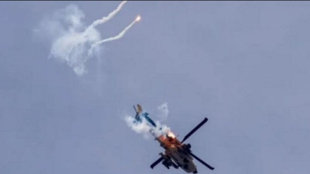 Siyonist rejimin Apaçi helikopteri Filistinli direnişçiler tarafından imha edildi