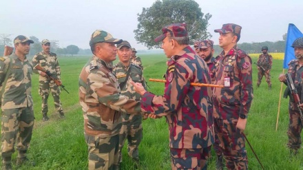 নওগাঁ সীমান্তে বিএসএফের কাঁটাতারের বেড়া নির্মাণের চেষ্টা, বিজিবির বাধায় বন্ধ