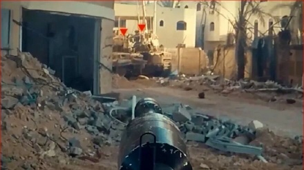 Qəzza zolağının şimalında sionist rejimin 4 Merkava tankı HƏMAS döyüşçüləri tərəfindən məhv edilib 