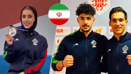 Des médailles d'or pour les athlètes iraniens en karaté et en escalade sur glace