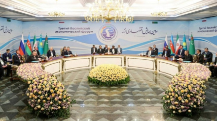 ईरान की नीति में पड़ोसियों का स्ट्रैटेजिक स्थान, ईरान के पड़ोसी देशों के अधिकारियों ने तीसरे Caspian Economic Forum में क्या कहा?