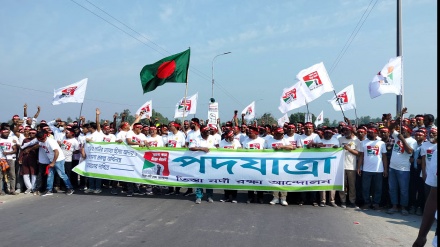 ভারতের পানি আগ্রাসনের প্রতিবাদে তিস্তা অববাহিকায় লাখো মানুষের পদযাত্রা