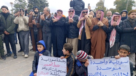 Սիոնիստական ​​ռեժիմի բռնազավթման դեմ Սիրիայի քաղաքացիների ցույցերը շարունակվում են
